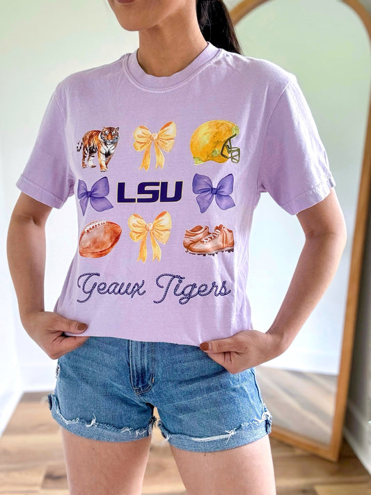 LSU Geaux Tigers Coquette Tee