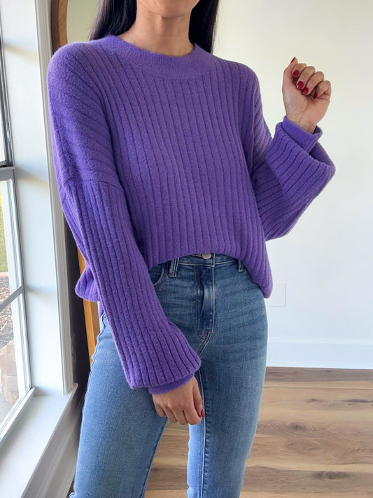 Wisteria Ribbed Sweater