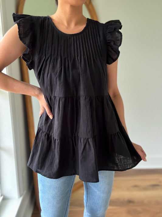 Black Babydoll Top