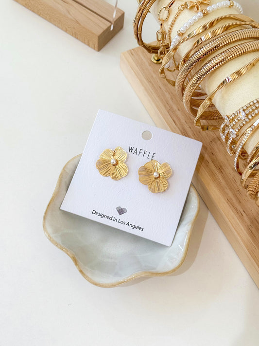 3D Floral Earrings