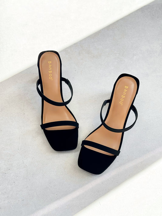 Double Strap Nubuck Heels