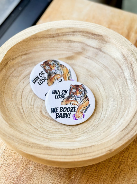 Boozey Tigers Button