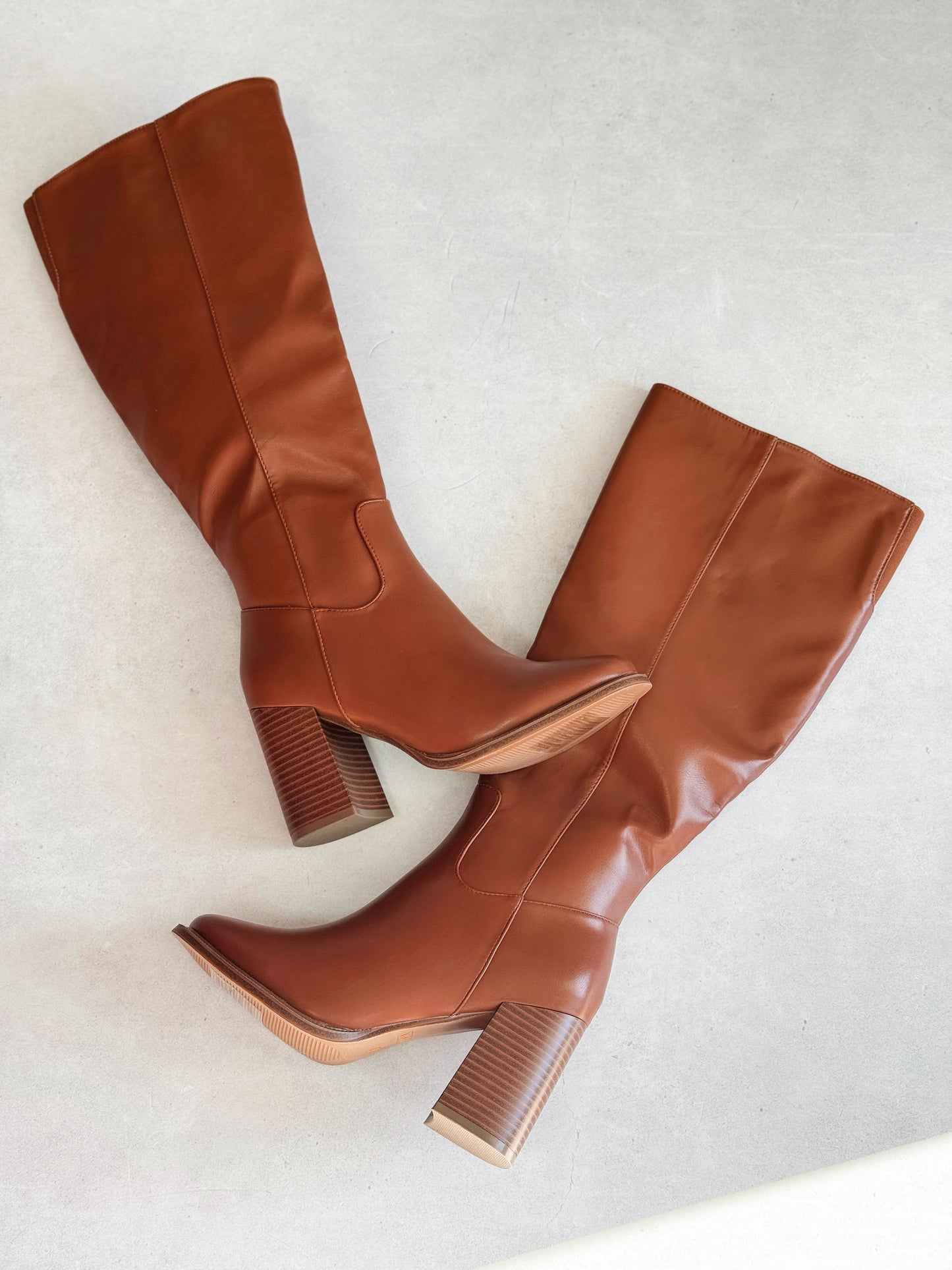 Charlotte Cognac Tall Boots