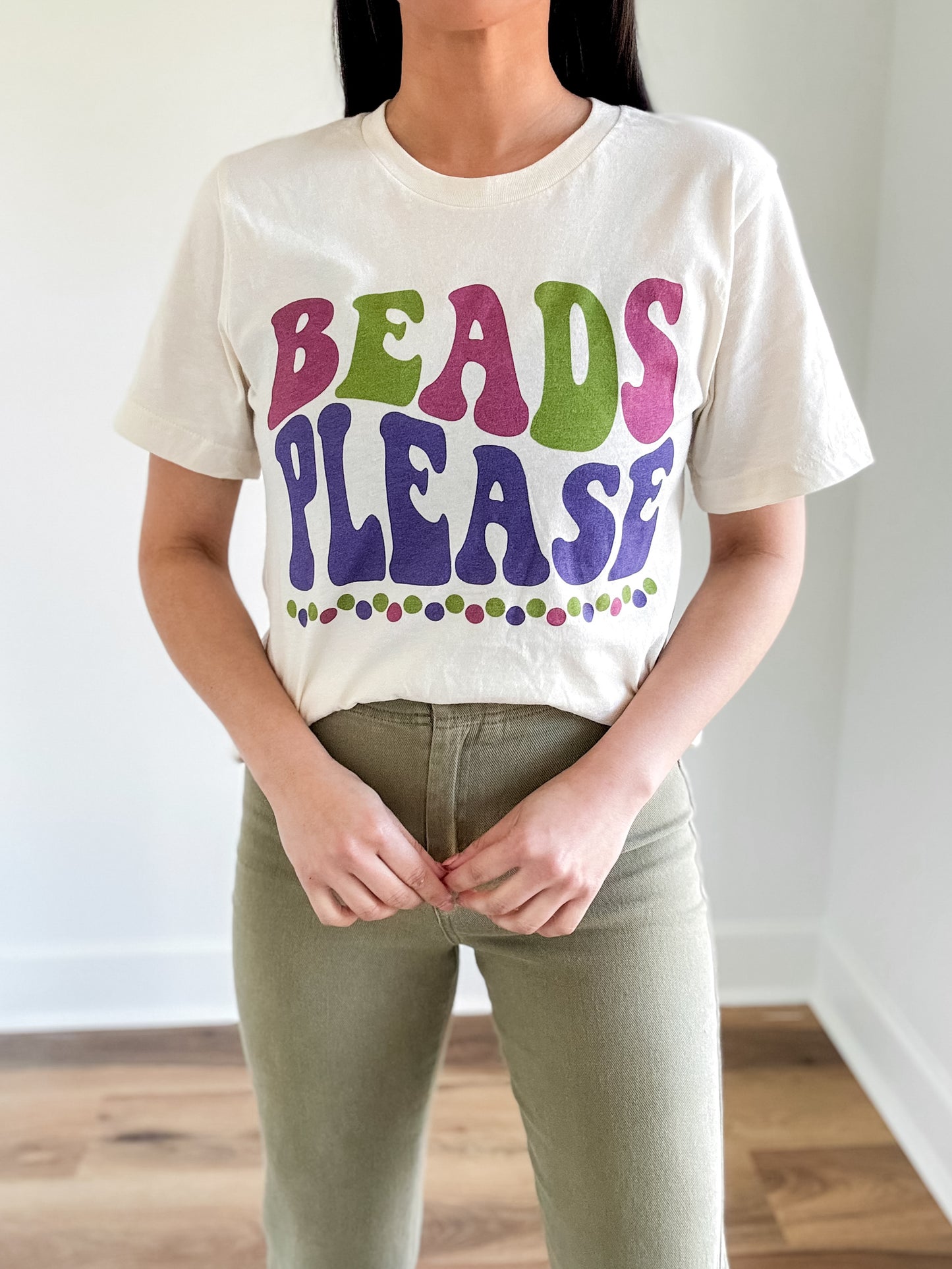 Beads Please Mardi Gras Tee